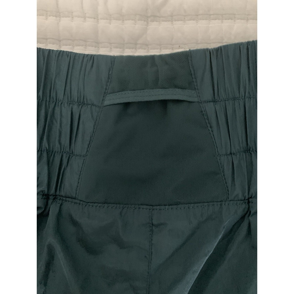 Free‎ People Movement The Way Home Shorts Sz M Peacock Blue Split Hem Running - Picture 4 of 12
